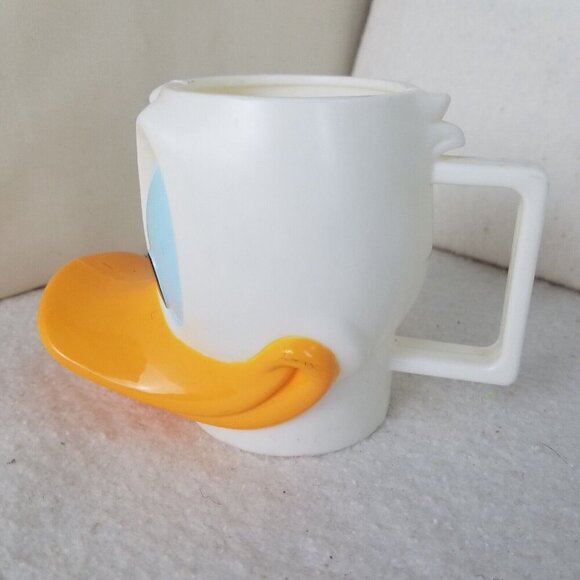 Donald Duck Mug Cup blue Hat "Lid" - Walt Disney Pure Fruit Juice no-straw - Picture 6 of 9